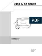 GD 930 & GD 930S2: Parts List