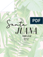 Santa Juana Foodbar Menu