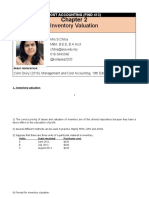 Chapter 2 Inventory Valuation