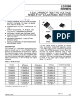 LD1086 Series: 1.5A Low Drop Positive Voltage Regulator Adjustable and Fixed