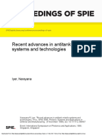 Proceedings of Spie: Recent Advances in Antitank Missile Systems and Technologies