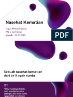 Nasihat Kematian - Muzaki PAI D