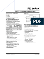 PIC16F8X: 18-Pin Flash/EEPROM 8-Bit Microcontrollers