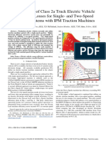 Comparison of Class 2a Truck Electric Vehicle Drivetrain Losses For Single - and Two-Speed Gearbox Systems With IPM Traction Machines