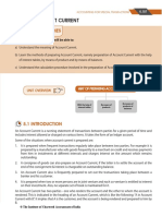 Unit 5: Account Current: Learning Outcomes