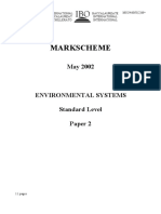 Environmental Systems and Societies Paper 2 SL Markscheme