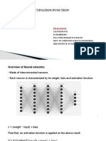 Activation Function: Presented by