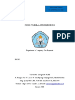 Cross Cutural Understanding Module