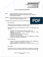 Circular 14299 - Canales Oficiales de Comunicación y Radicación de PQRS de La Secretaría de Educación