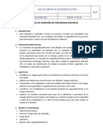 Programa de Campaña de Seguridad Electrica