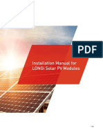 Installation Manual For LONGI PV Modules