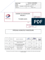 TT11 PRC 037 Rev.0 Pipeline Hydrotest Procedure