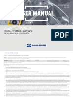 User Manual: Digital Tester K154433N50