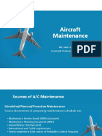 Aircraft Maintenance: MD Jalal Uddin Rumi Assistant Professor, AE Dept. MIST