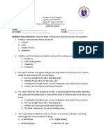 Multiple Choice Directions: Circle The Letter of The Answer That Best Answers The Questions