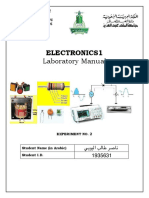 Experiment 2 Half Wave Rectifier