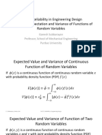 ME 571 Reliability in Engineering Design Module 3.3: Expectation and Variance of Functions of Random Variables