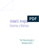 Arreglos Vectores y Matrices