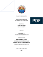 Aportes de La Filosofía A La Ciencia y La Tecnología