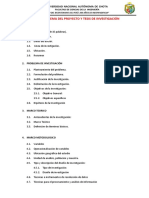 Esquema Del Proyecto y Tesis de Invest