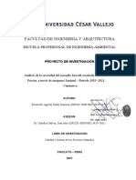 Análisis de La Severidad Del Incendio Forestal Suscitado en El Distrito de Porcón, A Través de Imágenes Sentinel - Periodo 2019 - 2021, Cajamarca