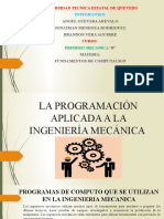 La Programación Aplicada A La Ingeniería Mecánica