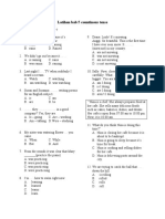 Latihan Bab 5 Countinous Tense