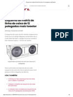 Esquema de Matriz de Linha de Caixa de 12 Polegadas Mais Tweeter