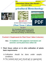 College of Agricultural Biotechnology: (Plant Tissue Culture)