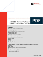 AGN 238 - General Application and Operational Conditions For STAMFORD Alternators