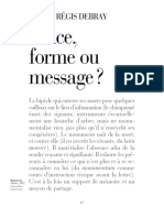 Régis Debray Trace, Forme Ou Message?