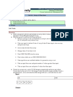 Lab 06: Arrays & Functions Objective(s) :: Exercises