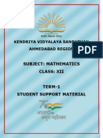 Class-Xii Maths - Term-1 - Support Materials & MCQ Questions-Final