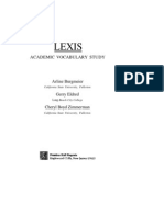 Lexis: Academic Vocabulary Study