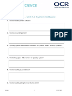 1.7 Systems Software End of Unit Quiz Lesson Element