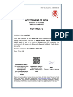 Government of India: MOT Certificate No. 2193589246