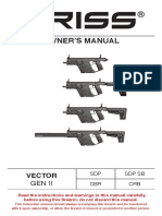 Kriss Vector Gen II SDP-SBR-CRB Owner's Manual