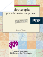 Wolpe - 1998 - Psicoterapia Por Inhibición Recíproca