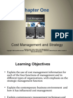 Chapter One: Cost Management and Strategy