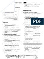 End of Year 1 Standard Test B: Listening