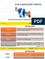 Unidad II. - Planificación Sociopolítica Gobernanza Del Turismo