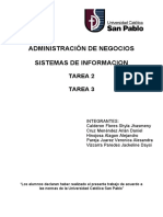 Tarea 2 y Tarea 3 - Sistemas de Información