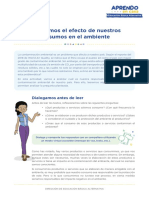 Exp7 Eba Avanzado 1 Aprendemos Acti 1 Analizamos El Efecto de Nuestros Consumos en El Ambiente