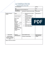 Aj Infratech: Job Hazard Analysis