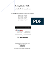 Getting Started Guide Keysight Agilent E4440a E4443a E4445a E4446a E4447a E4448a Spectrum Analyzers