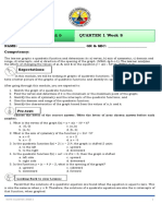 Mathematics 9 Quarter 1 Week 8: NAME: - GR & SEC: - Competency