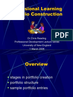 Professional Learning Portfolio Construction