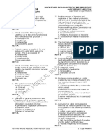 Mock Board Exam in Medical Jurisprudence and Forensic Medicine