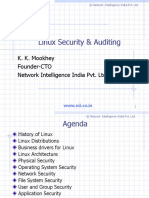 Linux Security & Auditing: K. K. Mookhey Founder-CTO Network Intelligence India Pvt. LTD