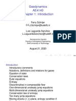 Gasdynamics AE4140 Chapter 1: Introduction